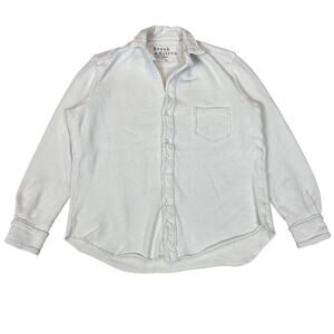 Frank & Eileen Relaxed Terry Button Up Shirt Women's Small Minimalist